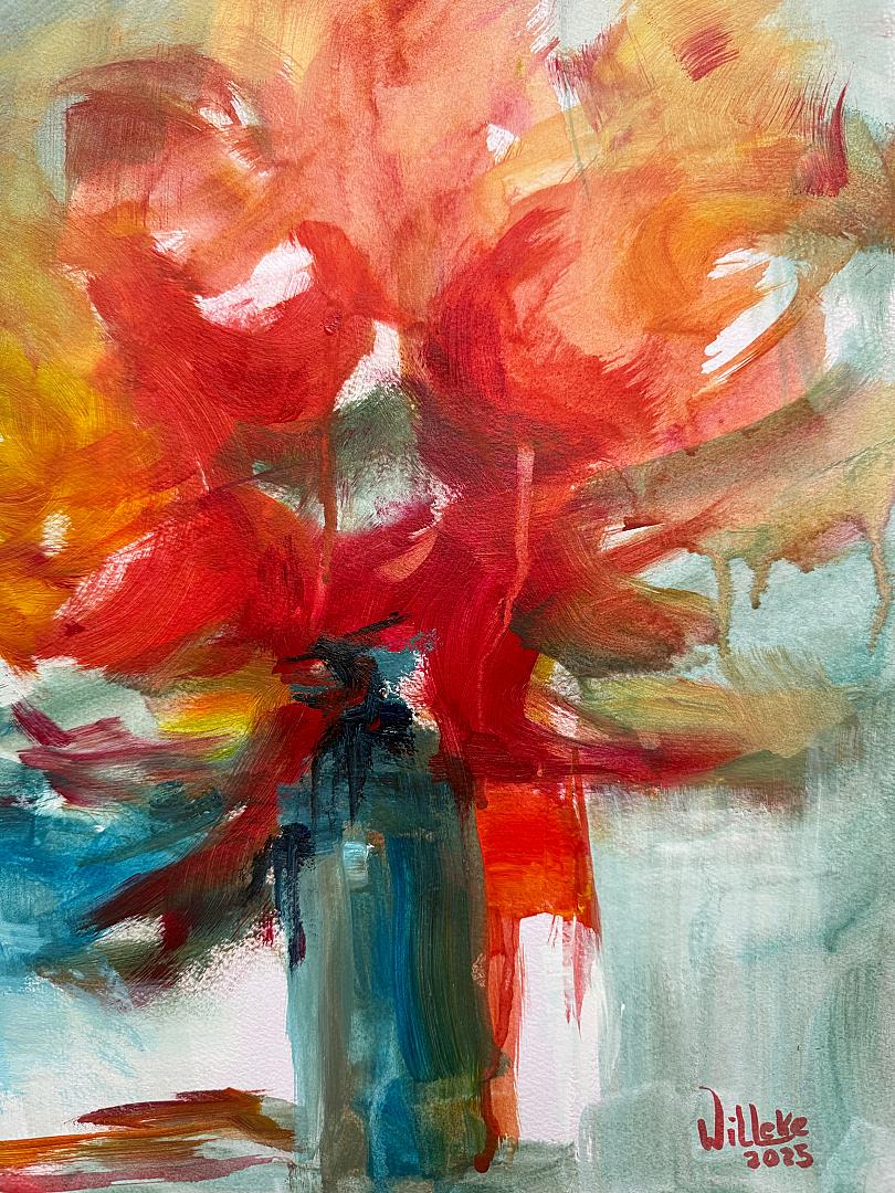 Vaas met bloemen